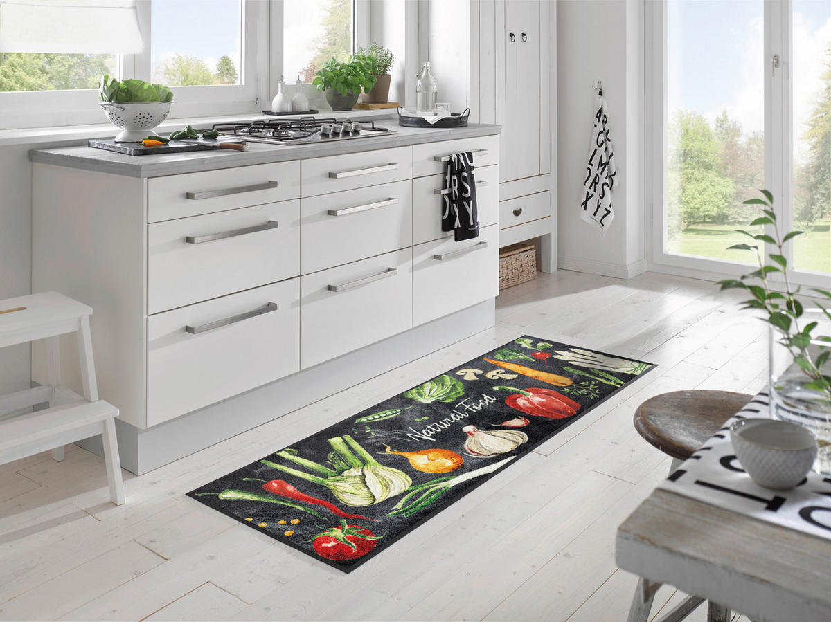 PREDPRAŽNIK  Natural Food     60/180 cm    potiskano  večbarvno  - večbarvno, Trend, umetna masa/tekstil (60/180cm) - wash+dry