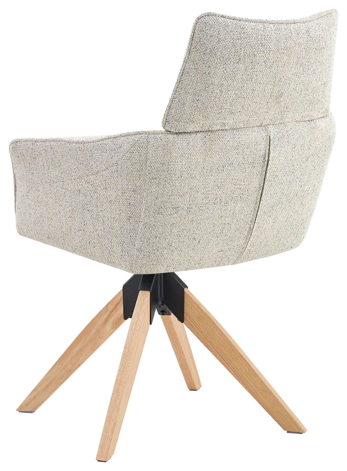 STOLICA S NASLONOM ZA RUKE  bež  drvo, metal, tekstil      - prirodne boje/bež, Konvencionalno, drvo/metal (60/94/67cm) - Livetastic