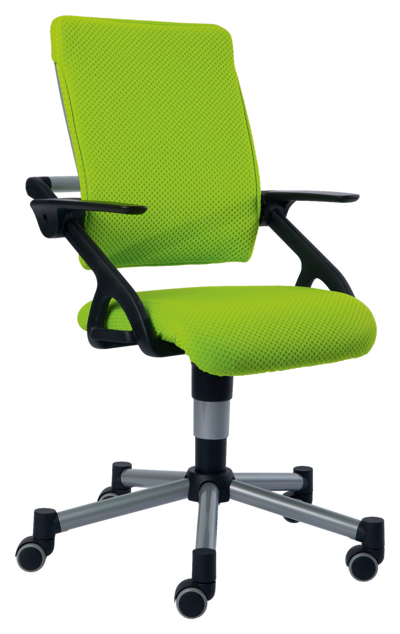 JUGENDDREHSTUHL Netzbespannung Limette  - Limette, KONVENTIONELL, Kunststoff/Textil (42/88-100/44cm) - Paidi