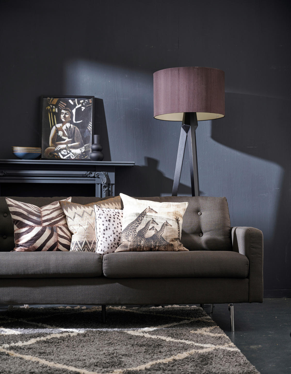 ZIERKISSEN 48/48 cm  - Grau, Design, Textil (48/48cm) - Apelt