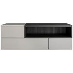 SIDEBOARD Grau, Mooreichefarben  150/52/45 cm  - Mooreichefarben/Silberfarben, Design, Holzwerkstoff (150/52/45cm) - Moderano