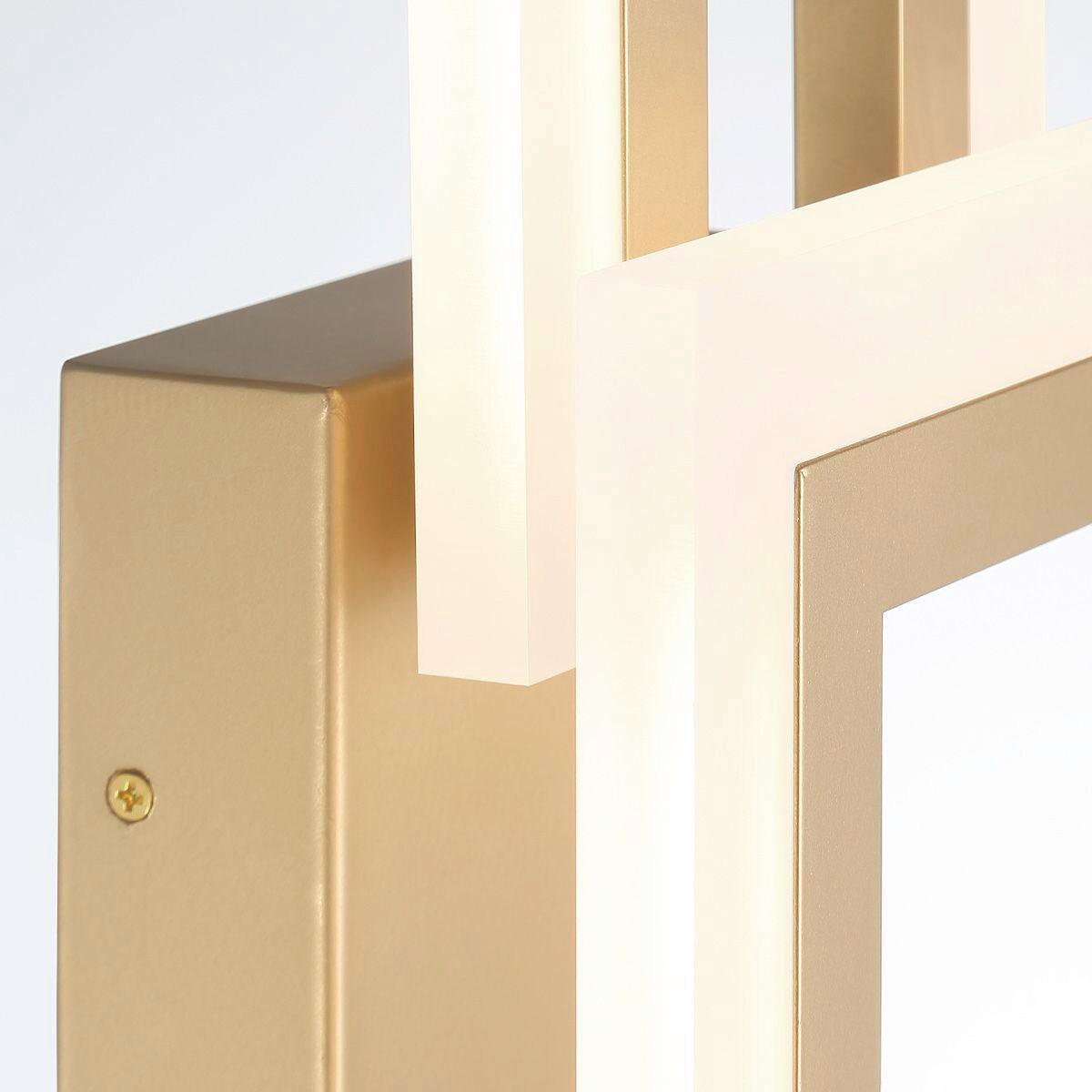 LED-WANDLEUCHTE Eurofase   - Goldfarben, Design, Kunststoff/Metall (40,6/17,6/10,2cm) - Elstead Lighting