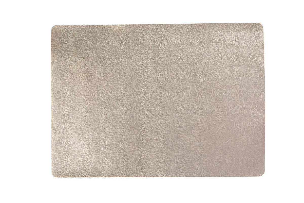 TISCHSET 212 Textil Lederlook Goldfarben 33/46 cm  - Goldfarben, Basics, Textil (33/46cm) - Pichler