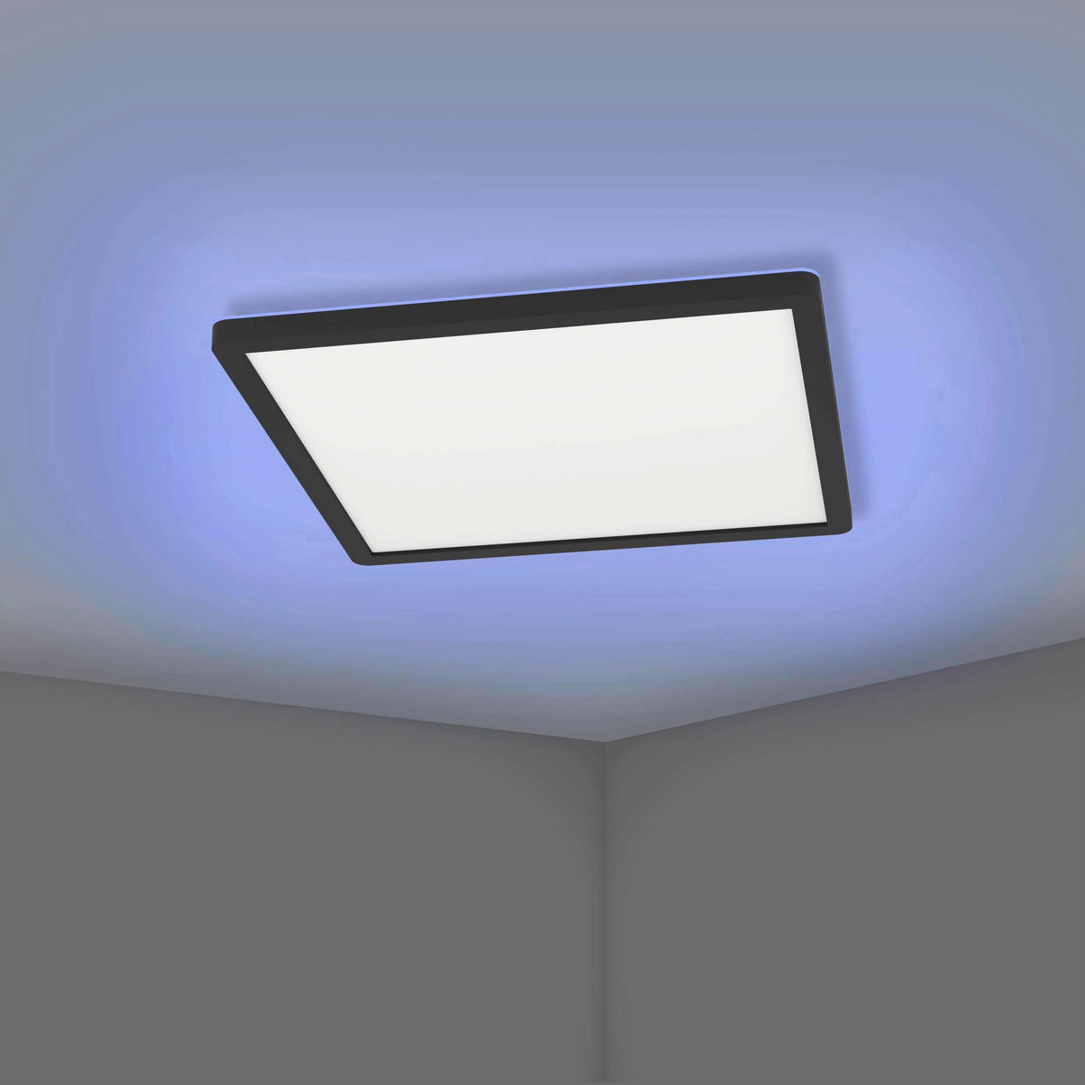 LED-PANEEL Rovito-Z 29,5/29,5/2,5 cm   - Schwarz/Weiß, Basics (29,5/29,5/2,5cm) - Eglo