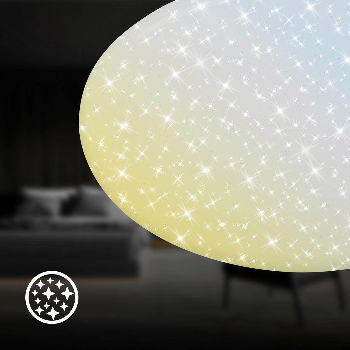STROPNA LED-SVETILKA  VERB /8000 lm/3000-6500 K// - bela, Basics, kovina/umetna masa (56/8,5cm)