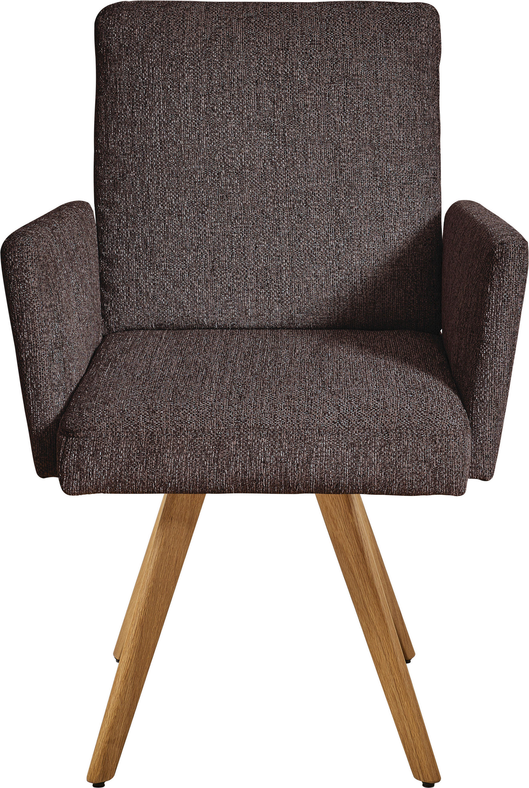 ARMLEHNSTUHL in Holz, Textil Dunkelbraun - Eichefarben/Dunkelbraun, Design, Holz/Textil (56/92/60cm) - Dieter Knoll