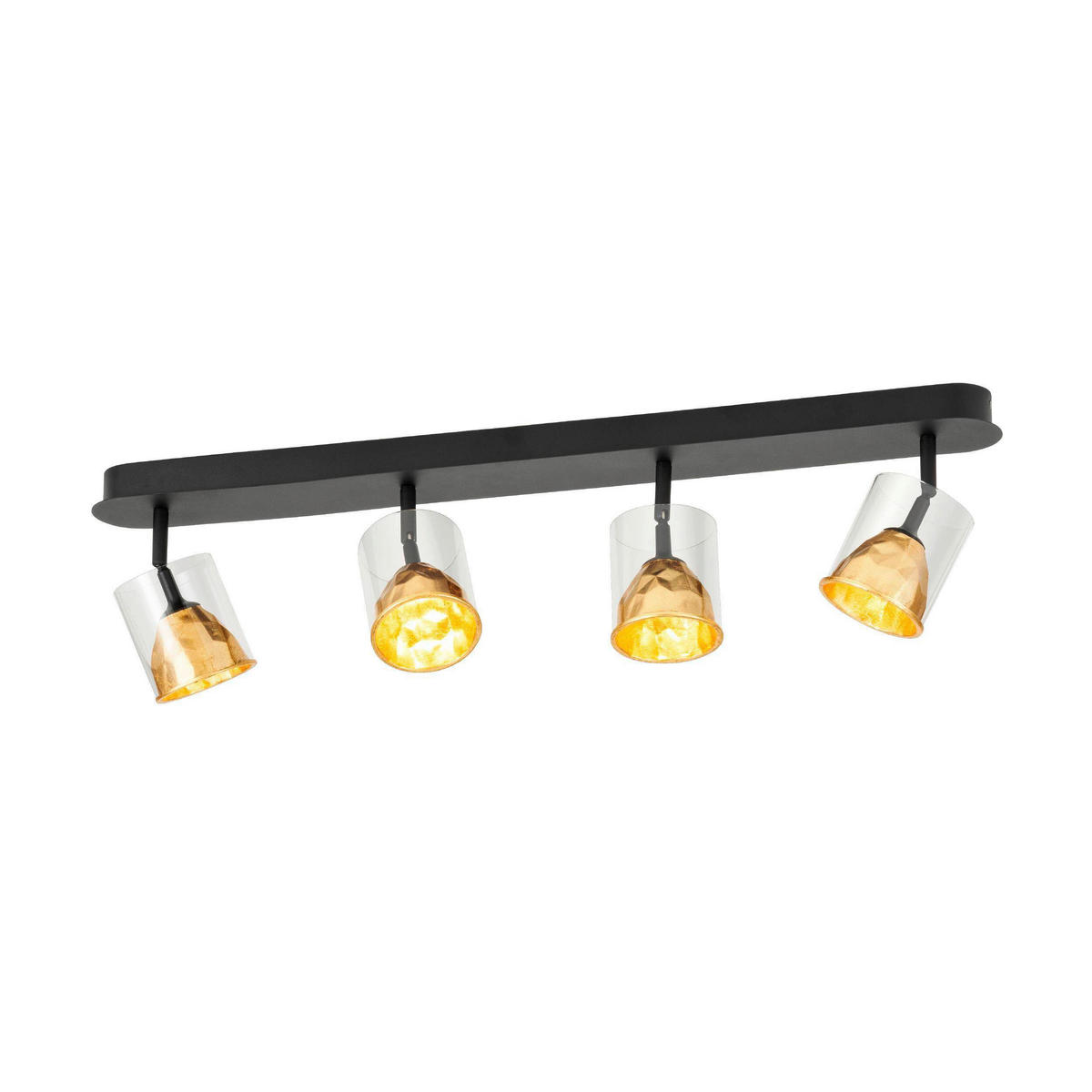 LED-SPOT 78/9/18,5 cm   - Goldfarben/Schwarz, Basics, Glas/Metall (78/9/18,5cm) - Eglo