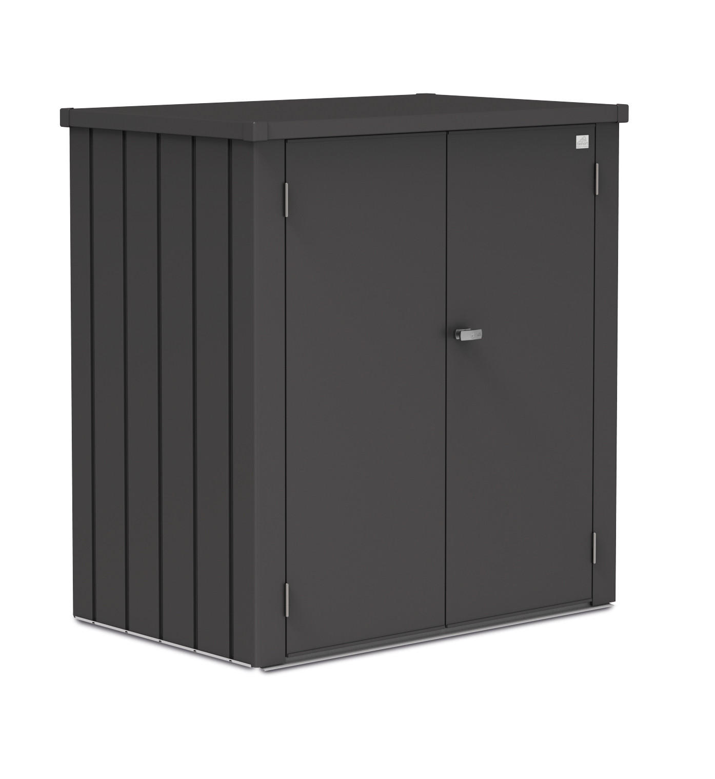GERÄTESCHRANK 132/140/87 cm  - Dunkelgrau, Design, Metall (132/140/87cm) - Biohort