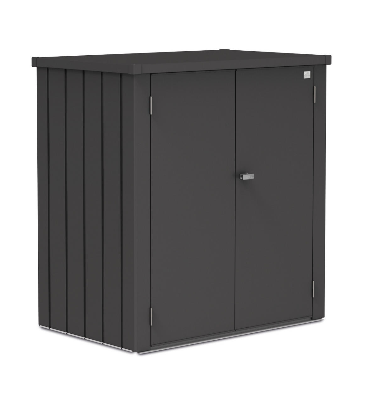 GERÄTESCHRANK 132/140/87 cm  - Dunkelgrau, Design, Metall (132/140/87cm) - Biohort