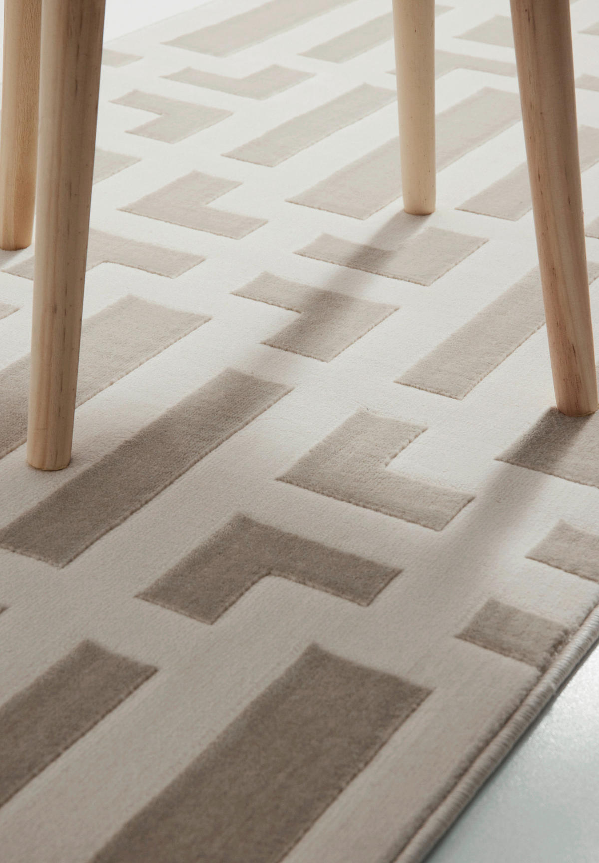 LÄUFER 80/240 cm Perles  - Creme/Grau, Design, Kunststoff (80/240cm) - Elle Decoration