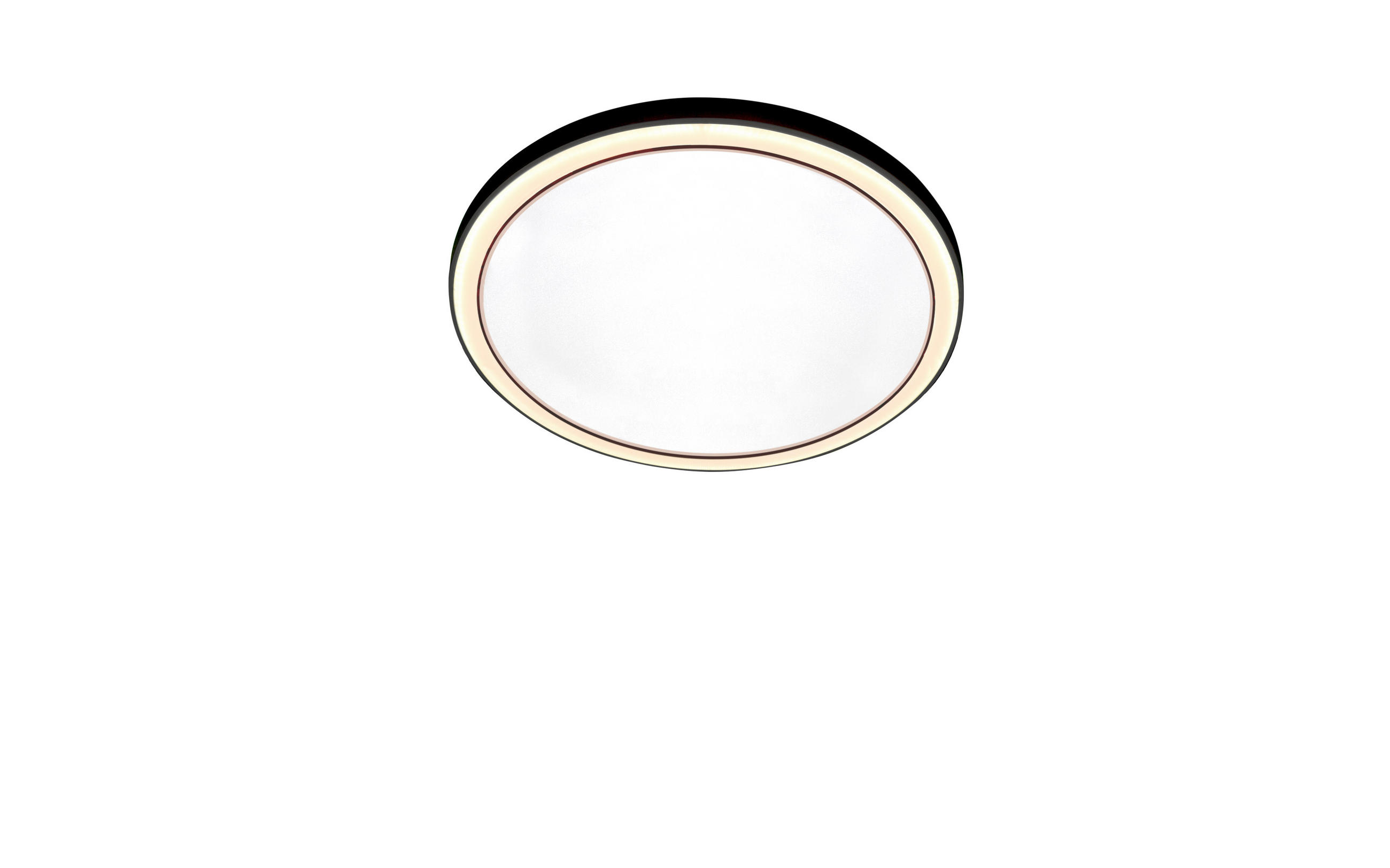 LED-DECKENLEUCHTE 48/4 cm    - Schwarz, KONVENTIONELL, Metall (48/4cm) - BOPP