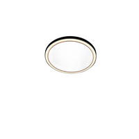 LED-DECKENLEUCHTE 48/4 cm    - Schwarz, KONVENTIONELL, Metall (48/4cm) - BOPP