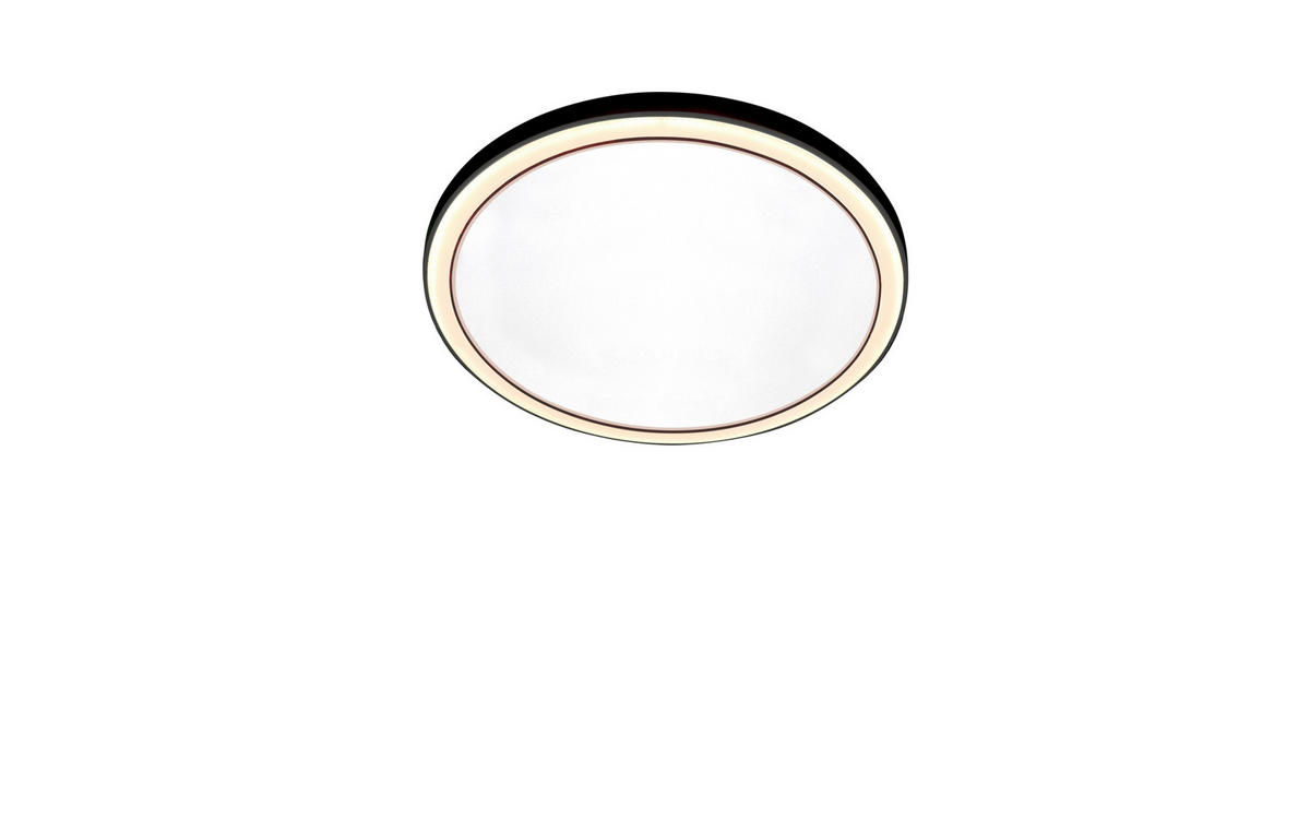LED-DECKENLEUCHTE 48/4 cm    - Schwarz, KONVENTIONELL, Metall (48/4cm) - BOPP