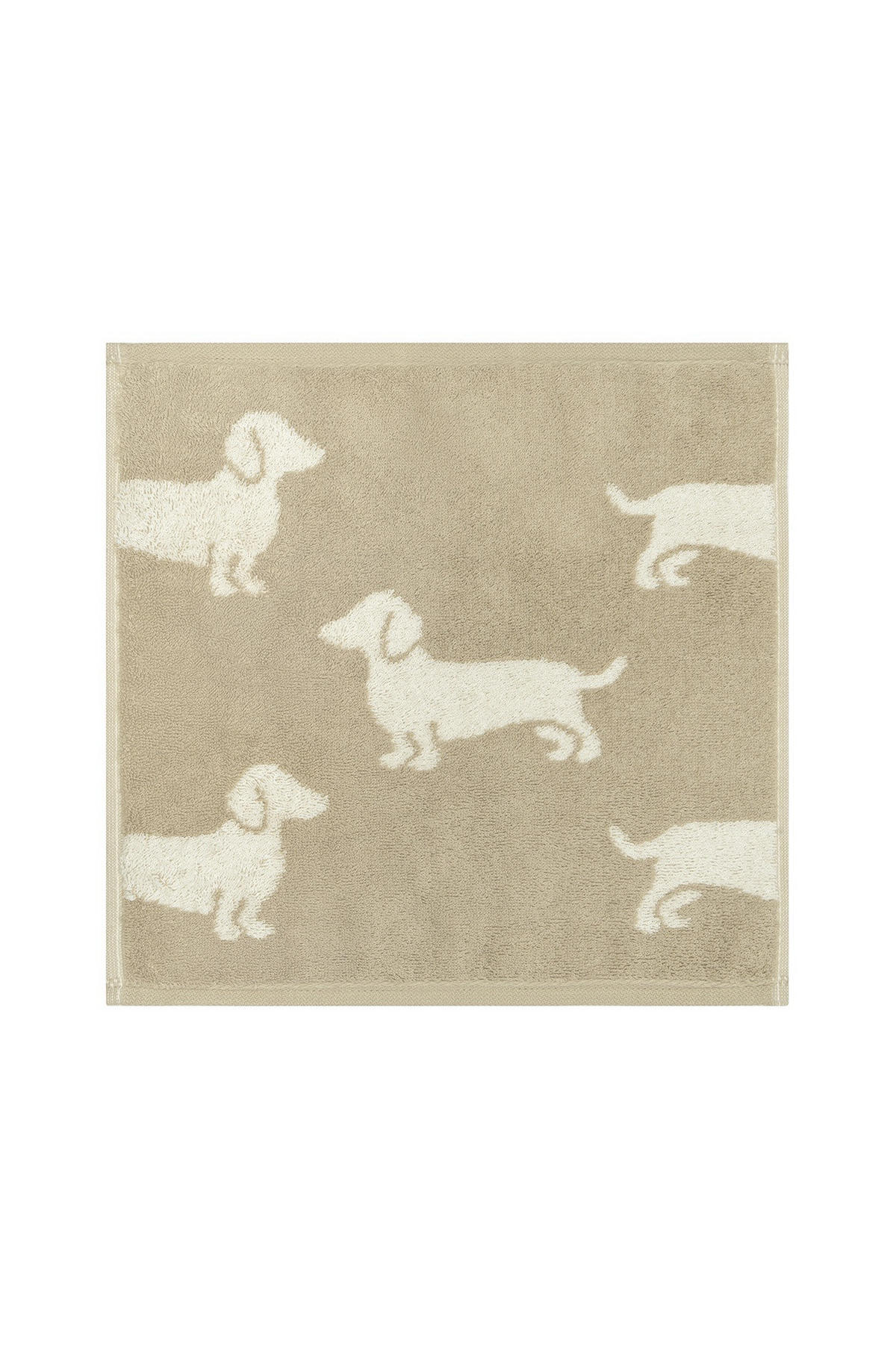 SEIFTUCH We love dogs Beige 30/30 cm  - Beige, KONVENTIONELL, Textil (30/30cm) - Cawoe