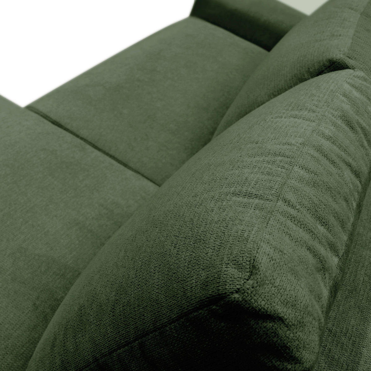ECKSOFA in Struktur Grün  250/160 cm  - Schwarz/Grün, Design, Kunststoff/Textil (250/160cm) - MID.YOU