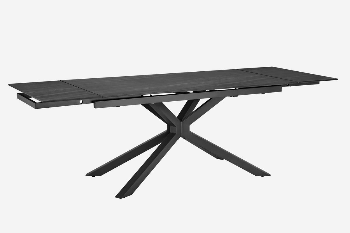 ROZŤAHOVACÍ STÔL, 160-240/75/90 cm - sivá, Konventionell, kov/keramika (160-240/75/90cm) - MID.YOU