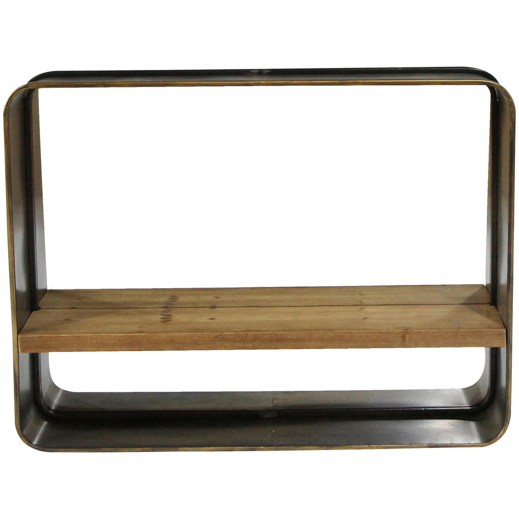 Wandspiegel Eckig Bxh: 18x60 Cm Metall/glas Mit Ablage