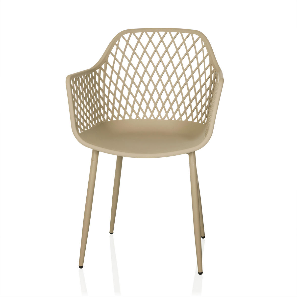 GARTENSTUHL Beige  - Beige, MODERN, Kunststoff/Metall (56/81/50cm) - MID.YOU