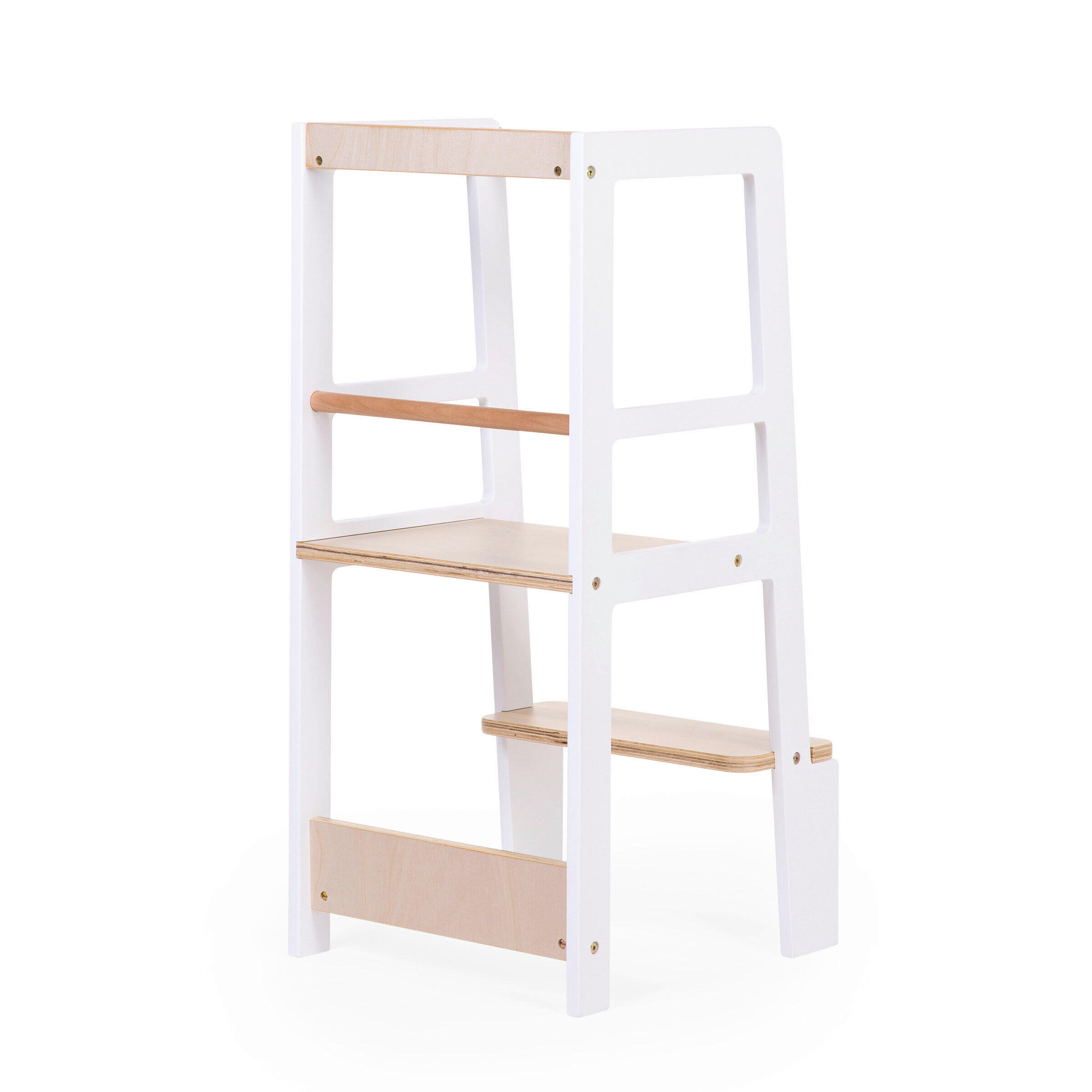 LERNTURM  - Weiß/Baltimorefarben, Basics, Holz (90/40/41cm) - Childhome