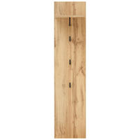 ŠATNÍ PANEL, barvy dubu, 35/153/30 cm - barvy dubu, Basics, kompozitní dřevo (35/153/30cm) - Xora