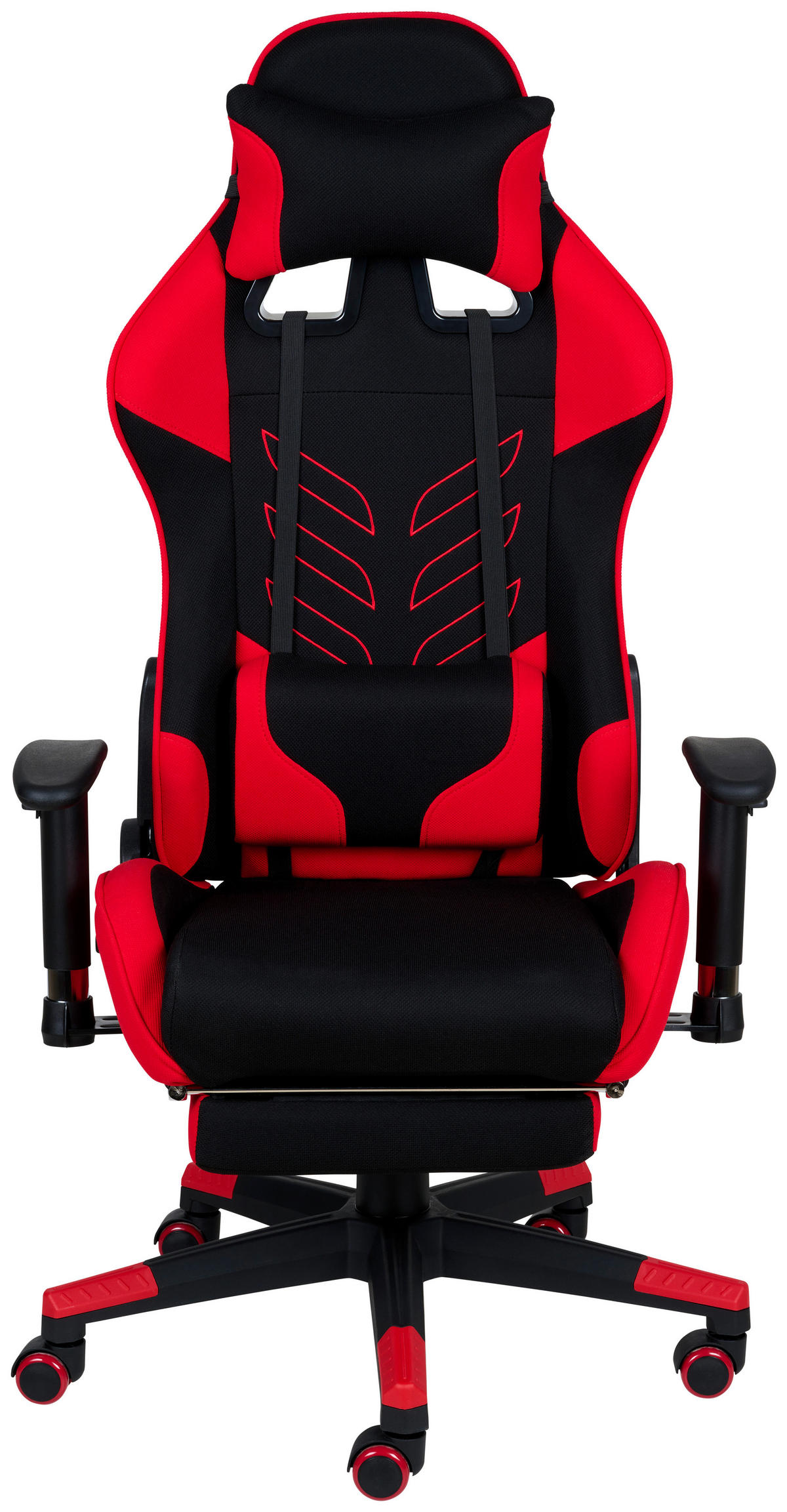 GAMINGSTUHL Rot, Schwarz Metall, Kunststoff, Textil   - Rot/Schwarz, Design, Kunststoff/Textil (67/137/63cm) - Xora