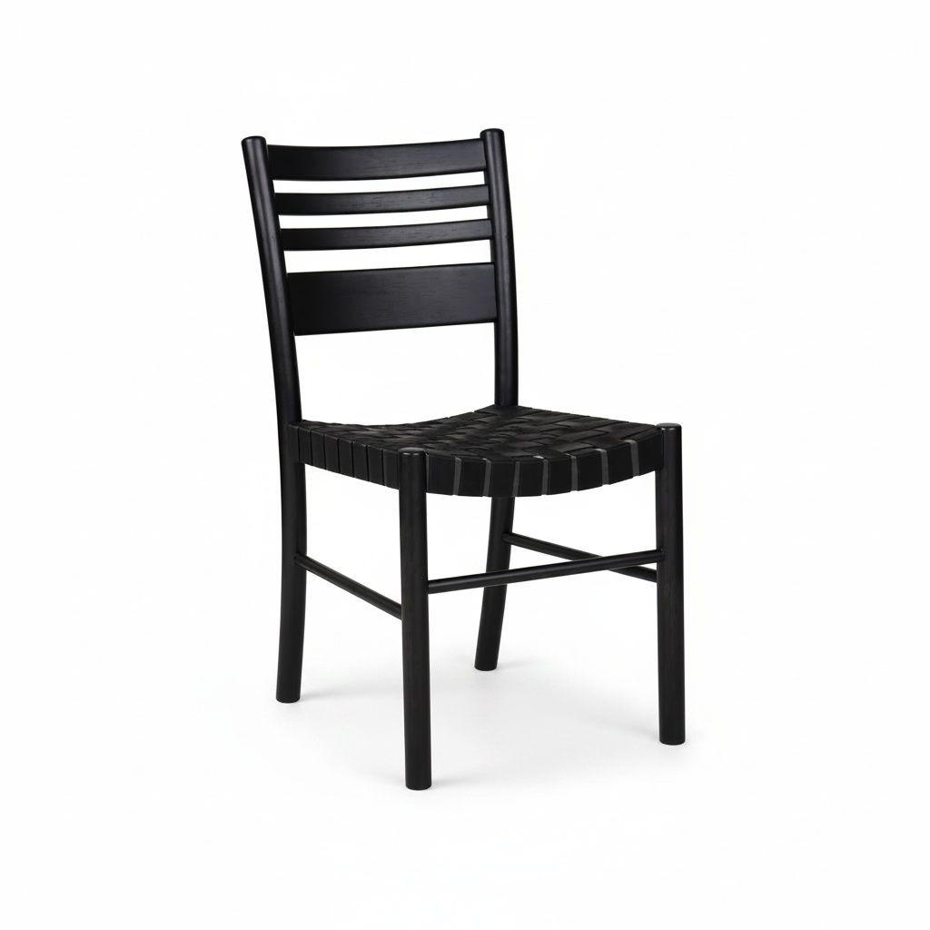 STOL     svart  - svart, Modern, trä/textil (43/85/53cm) - Niels Andersson
