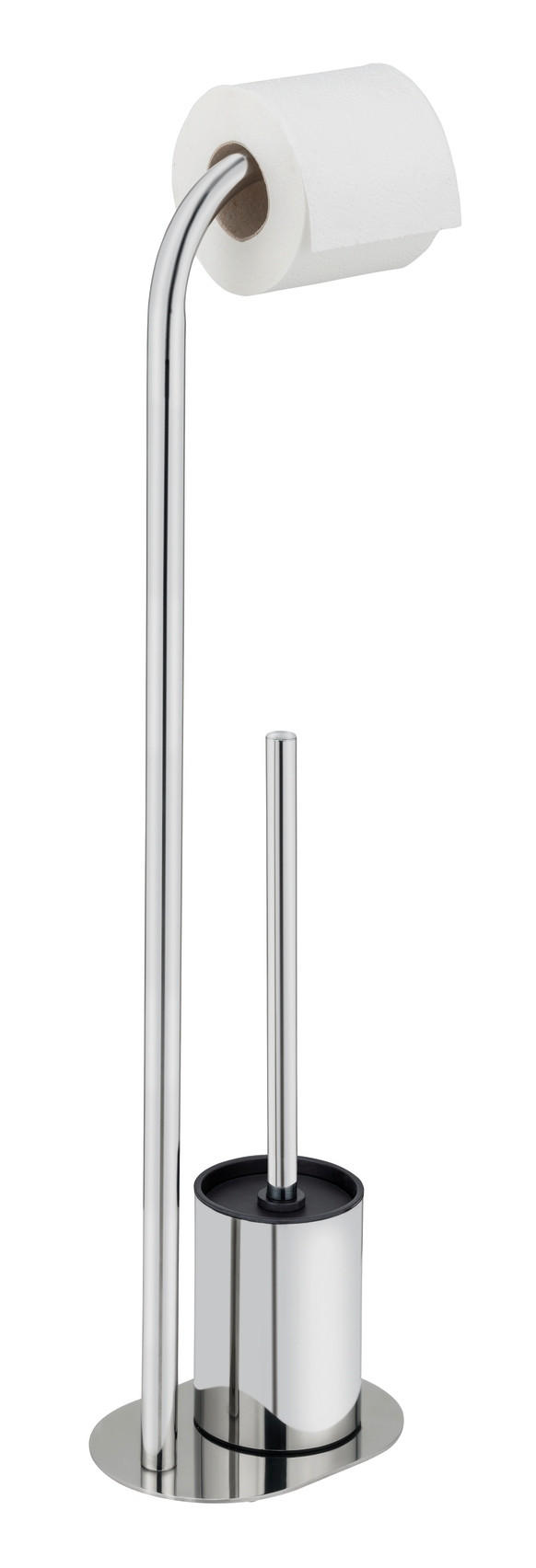 WC-BÜRSTENKOMBINATION - Edelstahlfarben, Basics, Kunststoff/Metall (18/63/13cm) - Wenko
