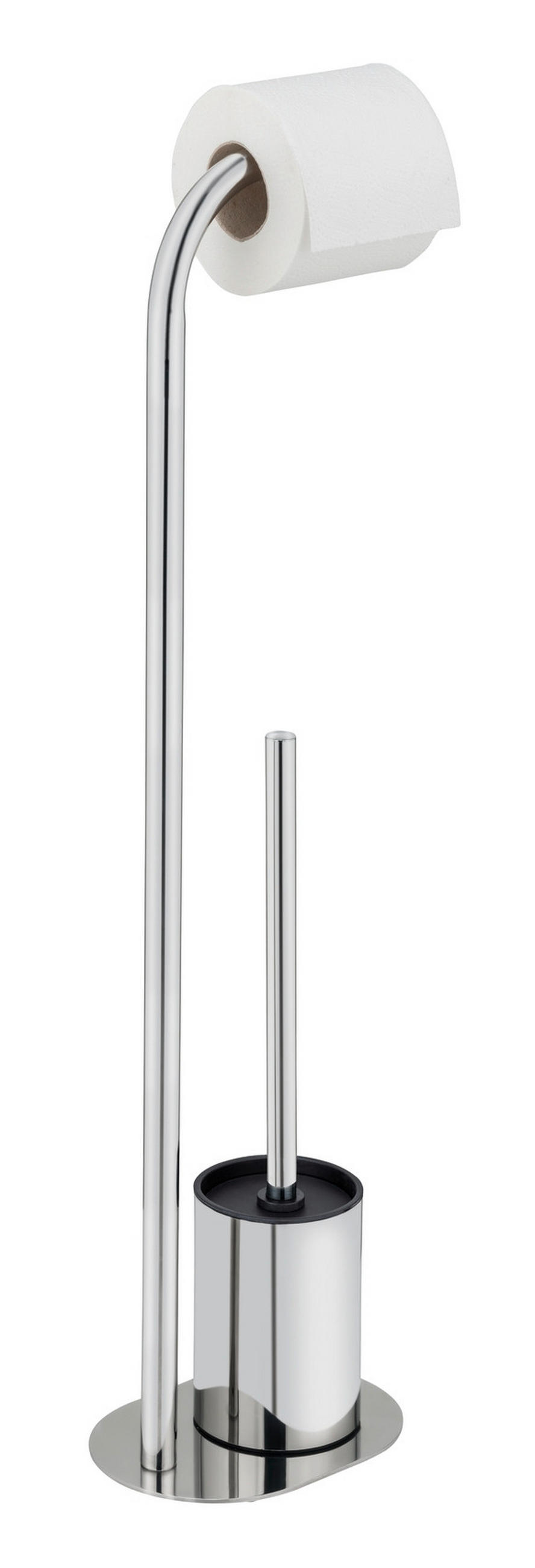 WC-BÜRSTENKOMBINATION - Edelstahlfarben, Basics, Kunststoff/Metall (18/63/13cm) - Wenko