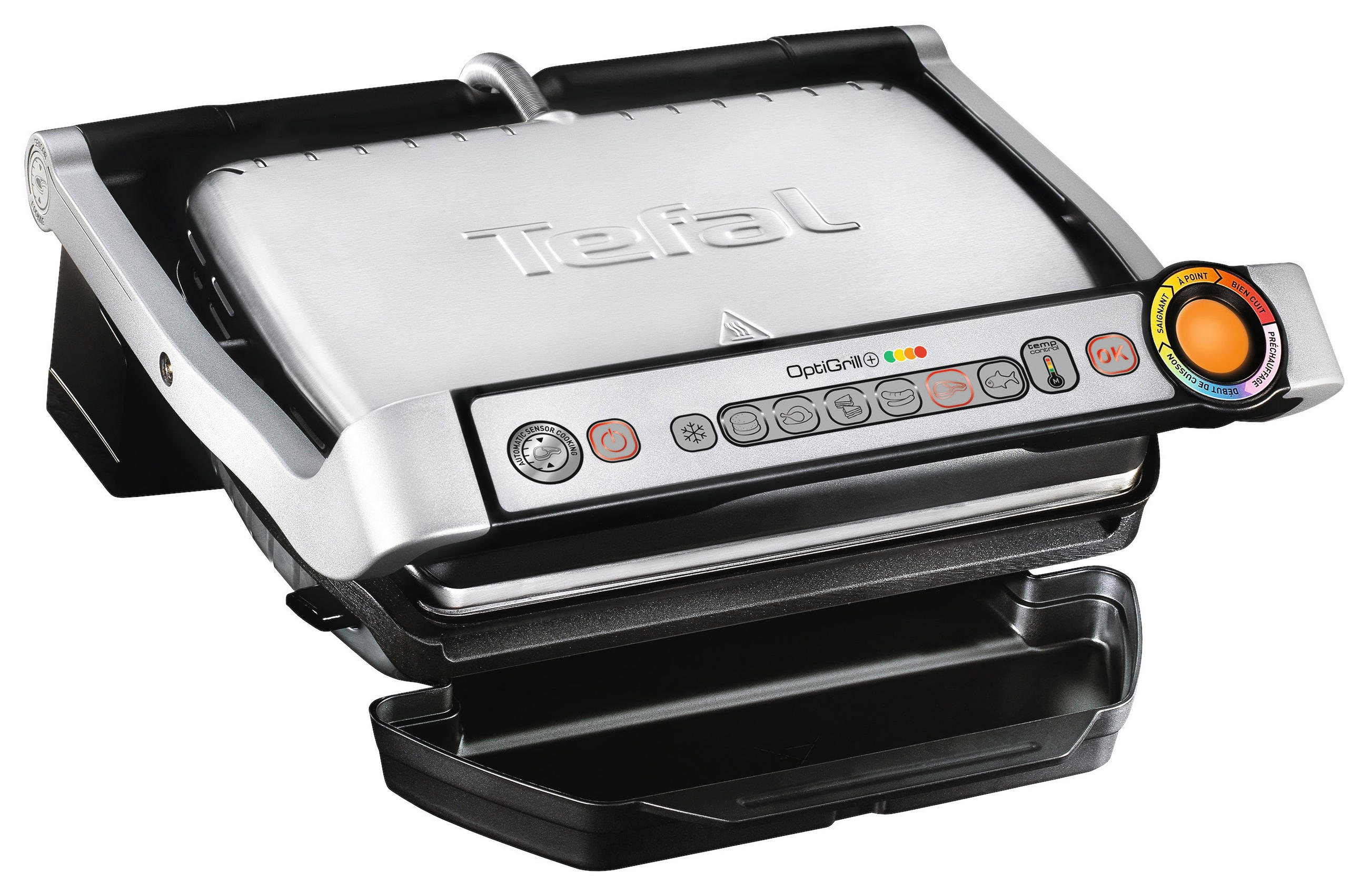 KONTAKTGRILL Optigrill+ GC712D  - Chromfarben/Schwarz, Basics (39,9/22,9/36,9cm) - Tefal