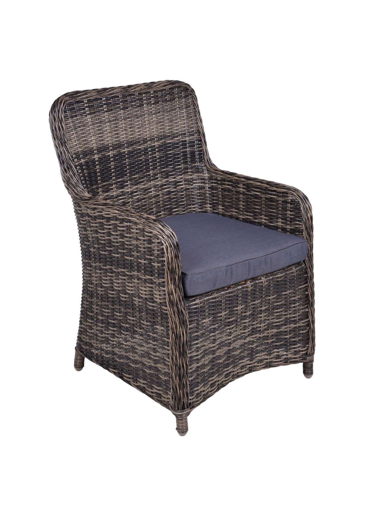 GARTENSESSEL Metall, Kunststoff, Textil Schwarz, Dunkelgrau  - Dunkelgrau/Schwarz, Basics, Kunststoff/Textil (66/93/62cm) - Gardenson