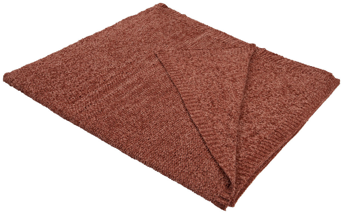 DECKE 150/200 cm  - Rostfarben, Basics, Textil (150/200cm) - Novel