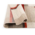 WEBTEPPICH 65/130 cm Palazzo Bloc Braun, Rot, Beige  - Beige/Rot, KONVENTIONELL, Textil (65/130cm) - Novel