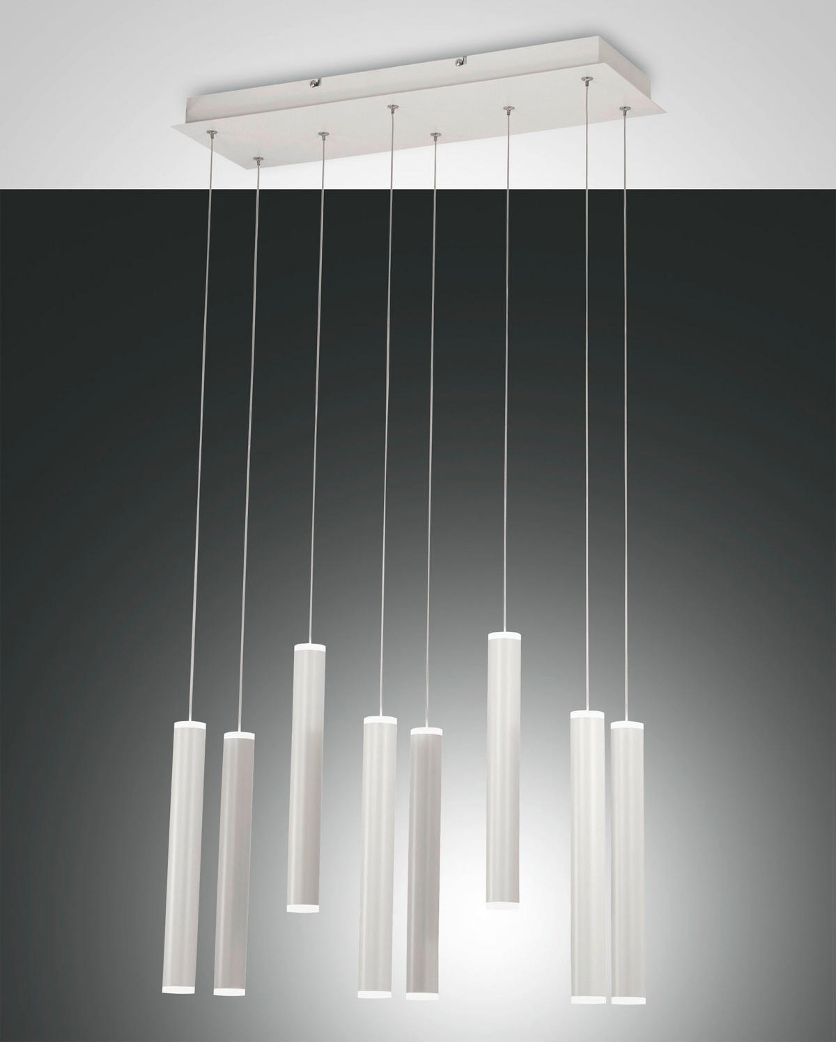 LED-HÄNGELEUCHTE 60/20/200 cm  - Weiß, Design, Metall (60/20/200cm)