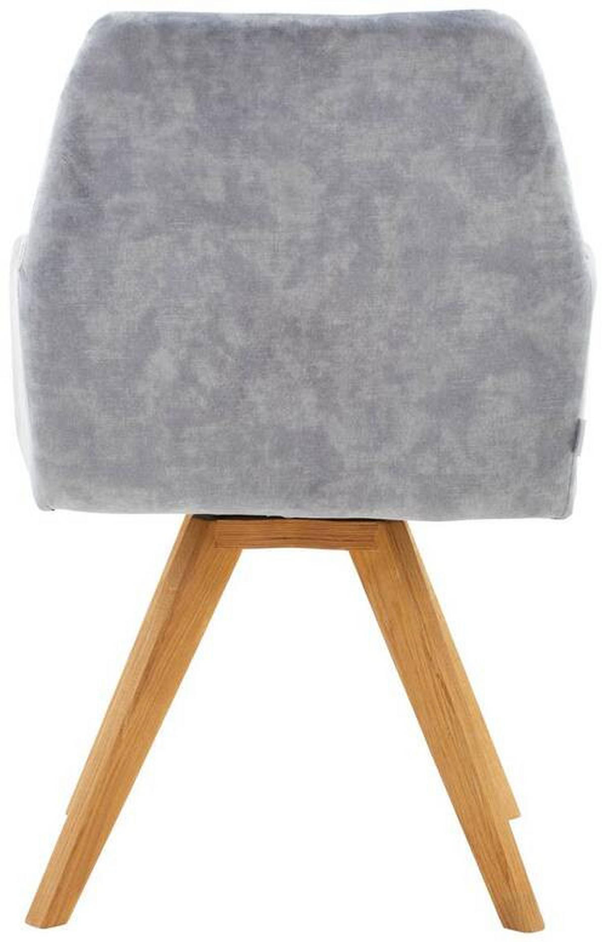ARMLEHNSTUHL  in Webstoff  - Eichefarben/Hellgrau, KONVENTIONELL, Holz/Textil (61/88/69cm) - Linea Natura