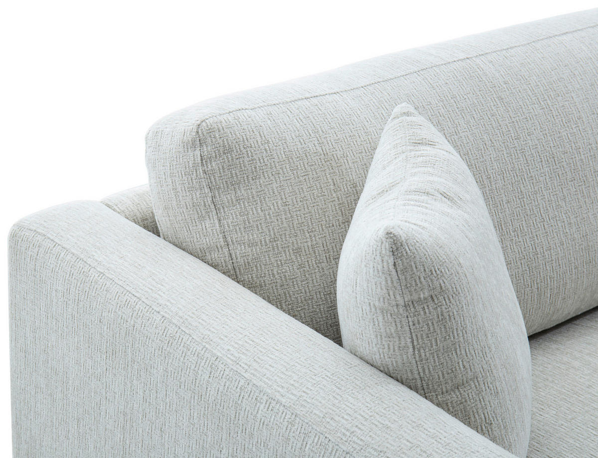 SCHLAFSOFA NOLA in Leinenoptik Beige  - Beige/Schwarz, Design, Holz/Textil (220,5/86/96cm) - Livetastic
