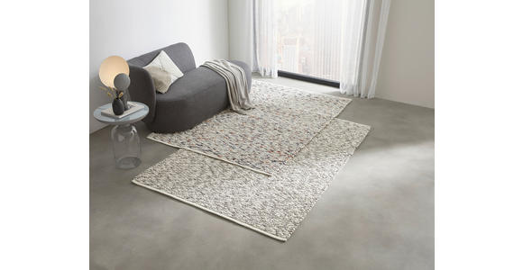 HANDWEBTEPPICH 130/190 cm Tessin Creme - Creme, Basics, Textil (130/190cm) - Linea Natura
