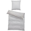 BETTWÄSCHE 135/200 cm GENTANO Makosatin  - Graubraun/Weiß, Design, Textil (135/200cm) - Janine