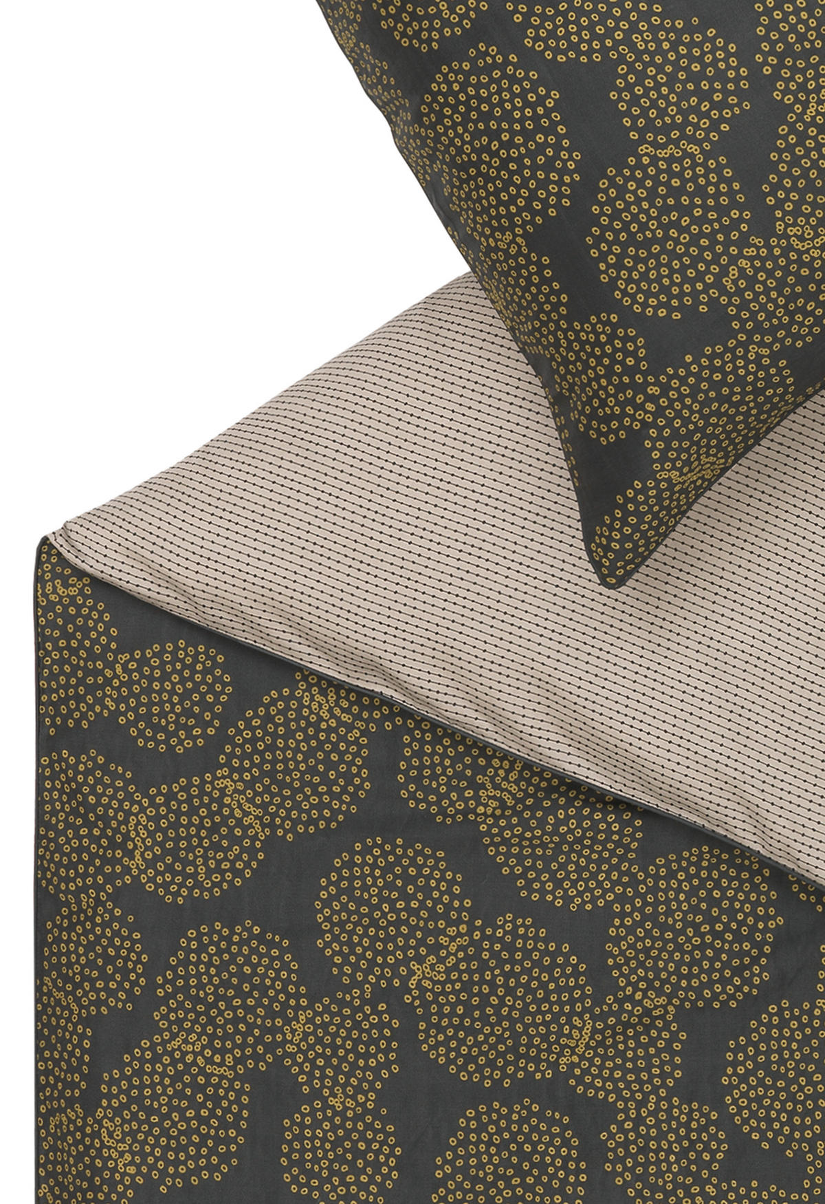 WENDEBETTWÄSCHE E-Dion-B Satin 135/200 cm  - Beige/Goldfarben, Trend, Textil (135/200cm) - Esprit