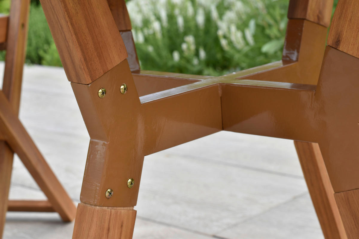 BALKONTISCH Holz Naturfarben  - Naturfarben, MODERN, Holz (70/70/65cm) - Gardenson