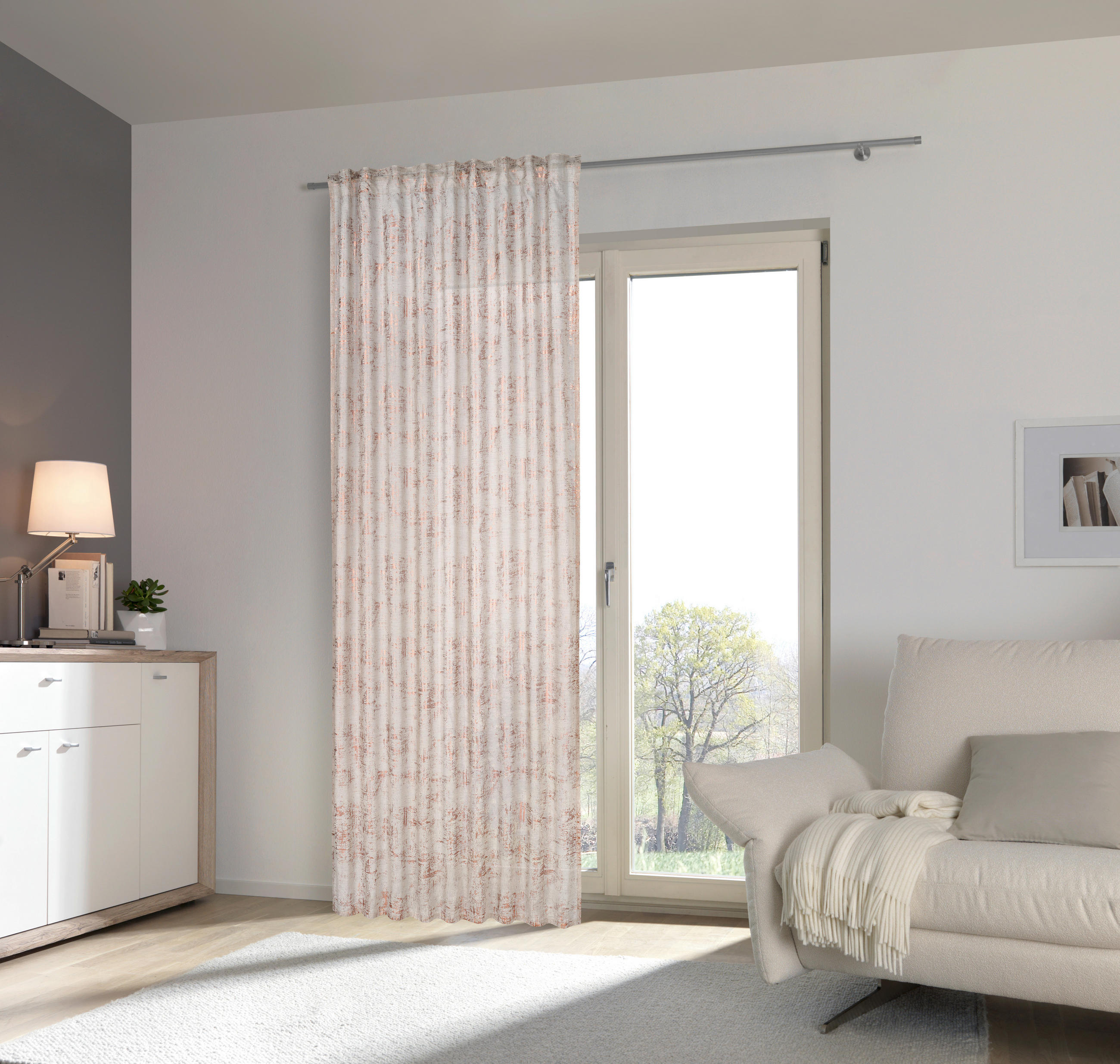 KOMBINIRANA ZAVESA    140/280 cm  - zlate barve, Basics, tekstil (140/280cm) - Esposa