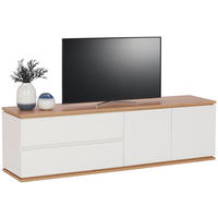 LOWBOARD  184/54/42 cm 2 Schublade(n) Typenauswahl, Beimöbel erhältlich, stehend  - Weiss/Schwarz, Design, Holzwerkstoff/Kunststoff (184/54/42cm) - Xora