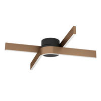 LED-DECKENLEUCHTE FOLCINO-Z 64,0/40,0/14,0 cm   - Schwarz/Weiß, Design, Kunststoff/Metall (64,0/40,0/14,0cm) - Eglo