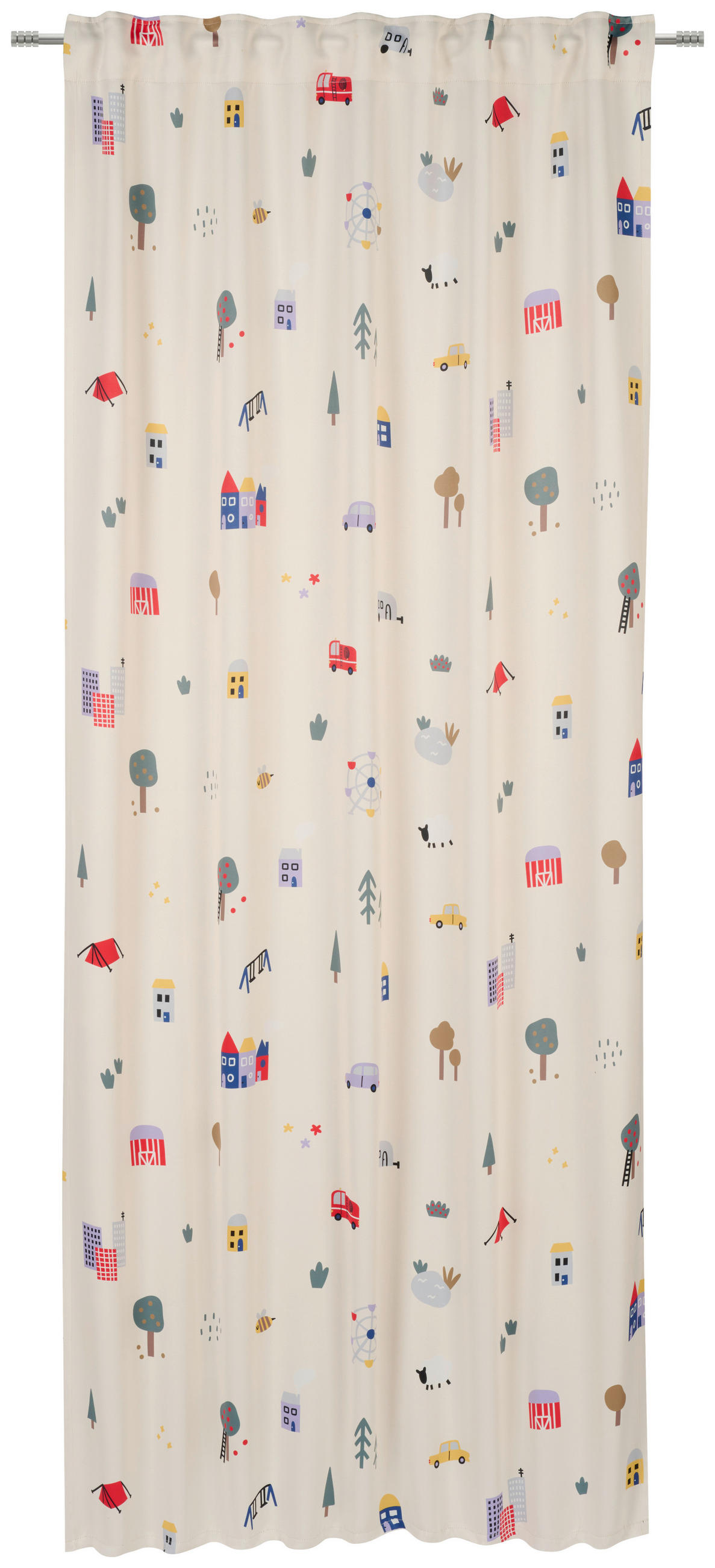 DĚTSKÝ ZÁVĚS, neprůsvitné, 130/245 cm - vícebarevná, Konvenční, textil (130/245cm) - Ben'n'jen