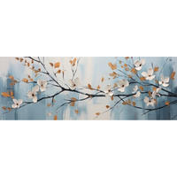 ALUMINIUMBILD Blumen  - Multicolor, Basics, Metall (140/50/2cm) - Euroart