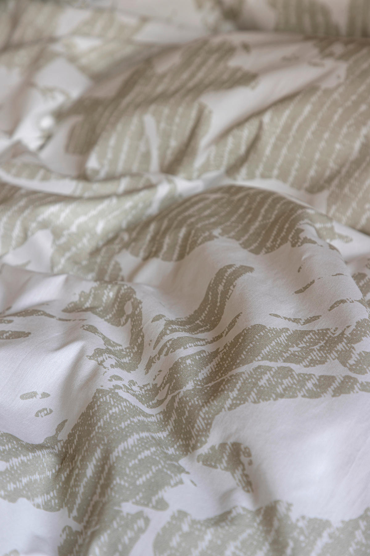 BETTWÄSCHESET Satin 160/210 cm  65 cm/100 cm  - Graugrün, Basics, Textil (160/210cm) - Novel