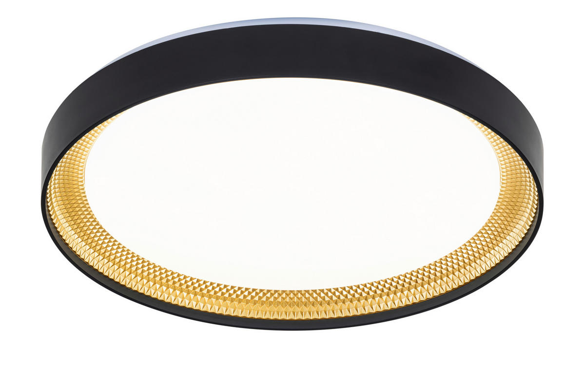 LED-TAKLAMPA 45 W 48,5/8 cm  - vit/champagne, Design, plast (48,5/8cm) - Novel