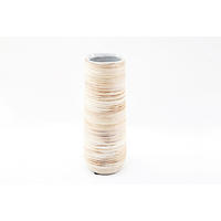 VÁZA  - szürkésbézs, Basics, kerámia (8.5/22.5/8.5cm)