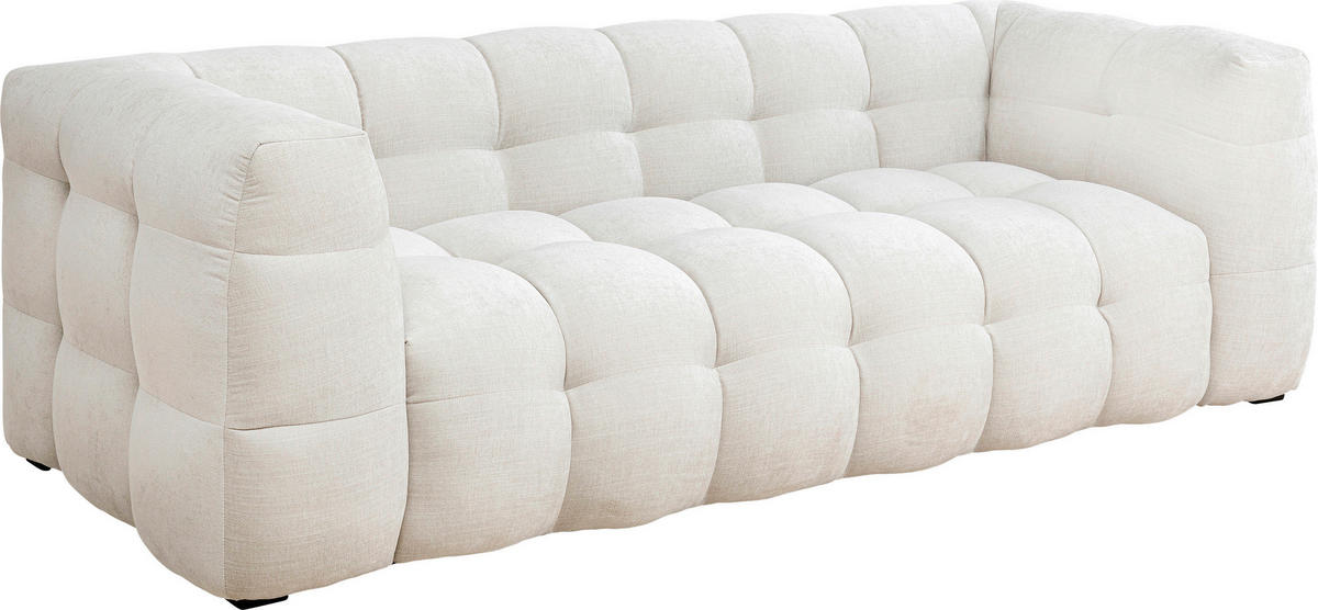 Kare-Design 3-SITZER-SOFA Chenille Weiß jetzt nur online ➤ XXXLutz.de