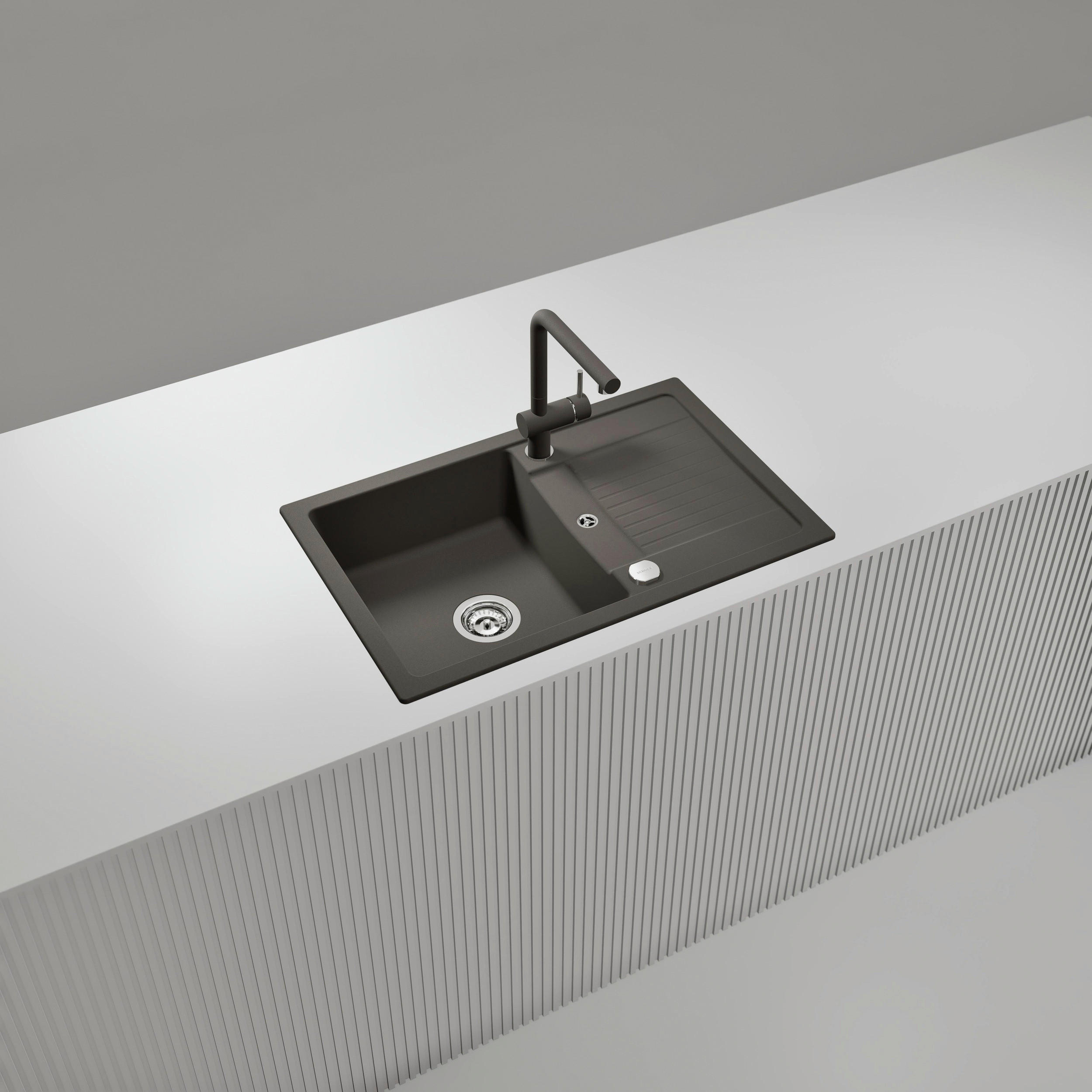 SPÜLE LIMD100SAGAS  - Grau, Basics, Stein (78/27,2/50cm) - Schock