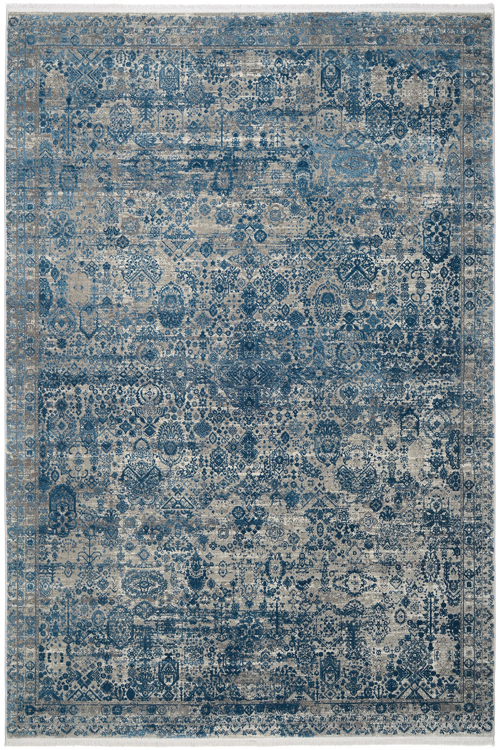 VINTAGE-TEPPICH 120/180 cm Colorè Blau rechteckig  - Blau, LIFESTYLE, Textil (120/180cm) - Dieter Knoll